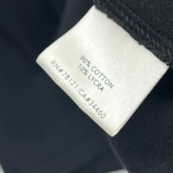 EILEEN FISHER Top XS Tank Stretch Cotton Jersey Shelf Bra Racerback Black USA - Picture 10 of 13